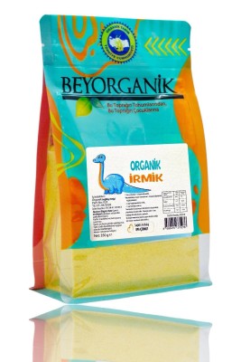 BEYORGANİK Organik İrmik 350 gr  %100 Organik Buğday – Katkısız, Koruyucusuz, Bebek Ek Gıda İçin - 1