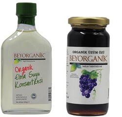 Beyorganik - Beyorganik Organik Elma Suyu Konsantresi 245 gr ve Üzüm Özü 315 gr