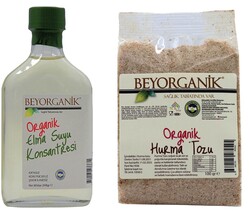 Beyorganik - Beyorganik Organik Elma Suyu Konsantresi 245 gr ve Hurma Tozu 100 gr