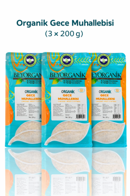 Beyorganik Organik Gece Muhallebisi 200 gr - PESTİSİT VE AFLATOKSİN ANALİZLİ - 3 x 200 gr