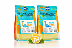 Beyorganik - BEYORGANİK Organik İrmik 350 gr * 2 adet (700 gr) %100 Organik Buğday – Katkısız, Koruyucusuz, Bebek Ek Gıda İçin
