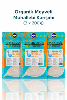 Beyorganik Organik Meyveli Muhallebi Karışımı 200 gr - 3 x 200 gr - 1