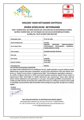 Beyorganik Organik Gece Muhallebisi 200 gr - PESTİSİT VE AFLATOKSİN ANALİZLİ - 3