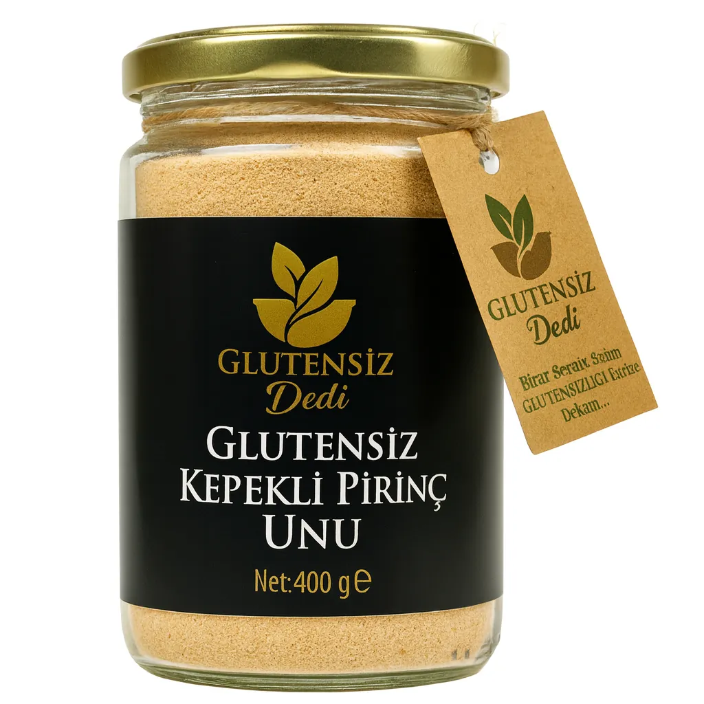 Glutensiz Dedi - Glutensiz Kepekli Pirinç Unu - Glutensiz Dedi 400 gr