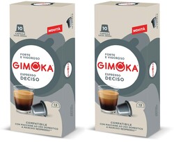Gimoka - Gimoka Deciso Kapsül Kahve 10 X 2 Yoğunluk : 13 (Nespresso® makineleri ile uyumlu)
