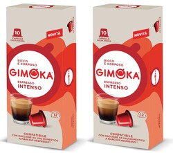 Gimoka - Gimoka Intenso Kapsül Kahve 10 X 2 Yoğunluk : 12 (Nespresso® makineleri ile uyumlu)