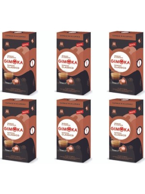 Gimoka Nespresso Uyumlu Alüminyum Kapsül Kahve Classico 10'lu - Yoğunluk 12 (6 ADET)