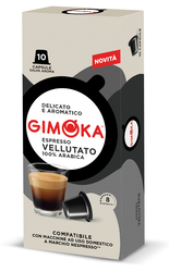 Gimoka - Gimoka Vellutato Kapsül Kahve 10'lu Yoğunluk : 8 (Nespresso® makineleri ile uyumlu)