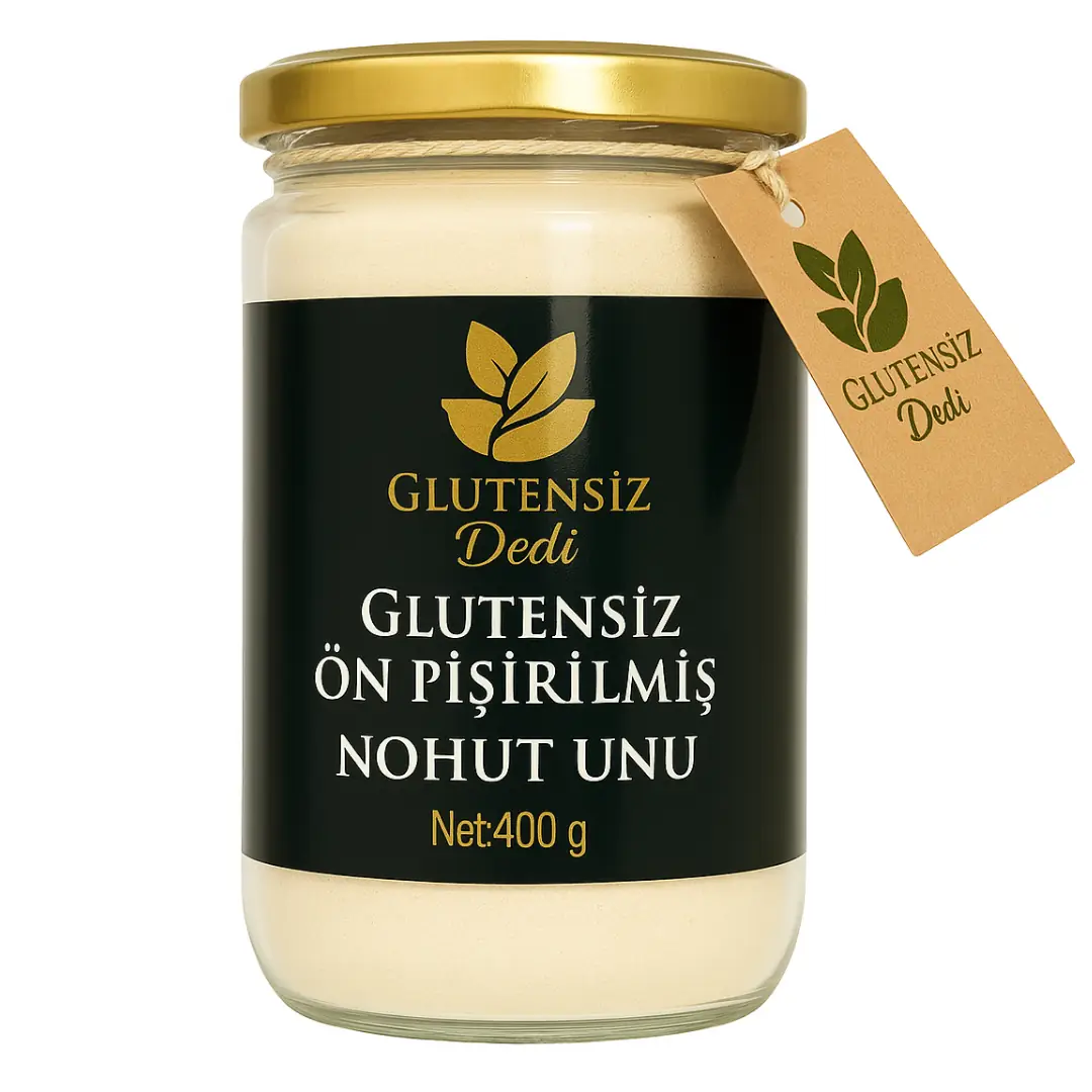 Glutensiz Dedi - Glutensiz Ön Pişirilmiş Nohut Unu 400 g – Glutensiz Dedi