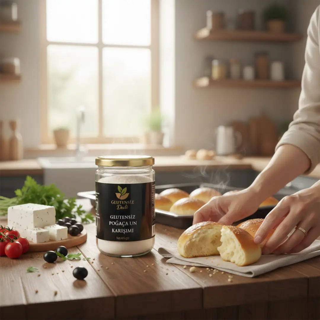 Glutensiz Poğaça Unu Karışımı 400 g – Glutensiz Dedi - 3