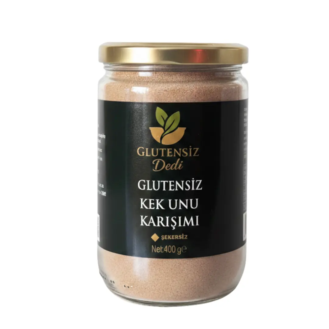 Glutensiz Şekersiz Kek Unu Karışımı 400 g – Glutensiz Dedi