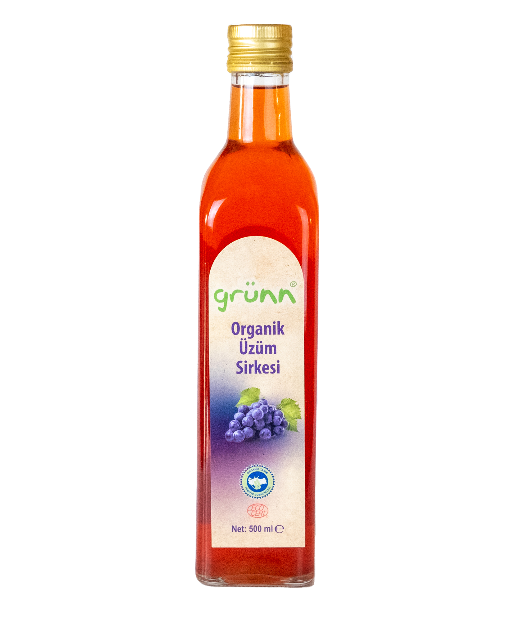 Grünn Organik Üzüm Sirkesi 500 ml - 1