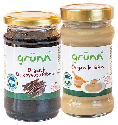 Grünn Organik Tahin + Keçiboynuzu Pekmezi 380 gr
