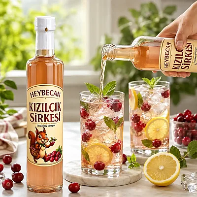 Heybecan Kızılcık Sirkesi 500 ml - 7