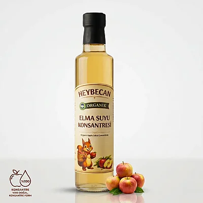 Heybecan Organik Elma Suyu Konsantresi 330 gr - 2