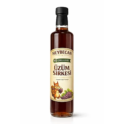 Heybecan Organik Üzüm Sirkesi 500 ml - 1
