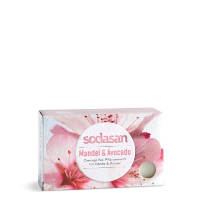 Sodasan Katı El ve Vücut Yıkama Sabunu - Badem & Avokado – 100 gr