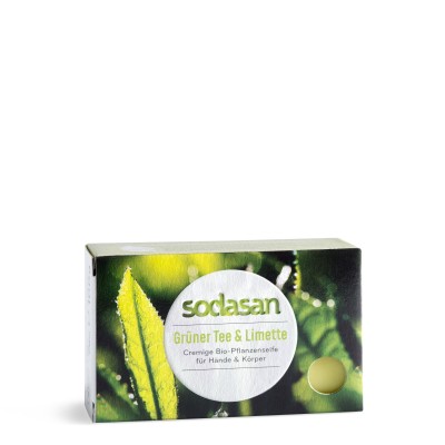 Sodasan Katı El ve Vücut Yıkama Sabunu - Yeşil Çay & Misket Limonu – 100 gr - 1
