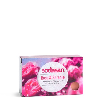 Sodasan Katı El ve Vücut Yıkama Sabunu - Gül & Itır – 100 gr - 1