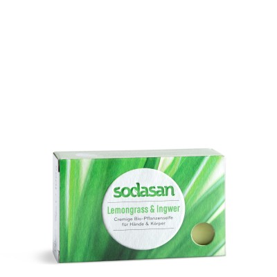 Sodasan Katı El ve Vücut Yıkama Sabunu -  Limon Otu ve Zencefil – 100 gr - 1