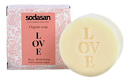 Sodasan Organik Sabun Gül ve Yabani Çilek - Hediyelik (AŞK - LOVE)