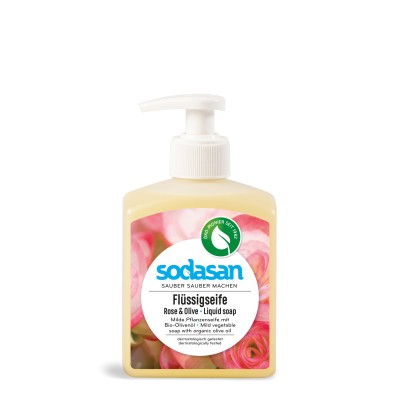 Sodasan Sıvı El Sabun - Gül & Zeytin – 300 ml