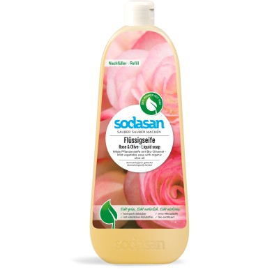 Sodasan Sıvı El Sabun - Gül & Zeytin – 1 lt