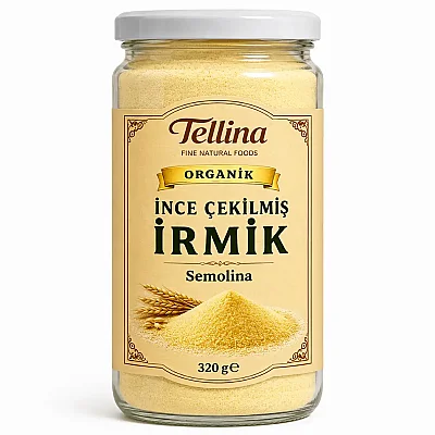 Tellina Organik Bebek İrmiği 320 gr - İnce Çekilmiş - 1