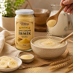 Tellina Organik Bebek İrmiği 320 gr - İnce Çekilmiş - 7