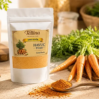 Tellina Organik Havuç Tozu 165 gr - 2