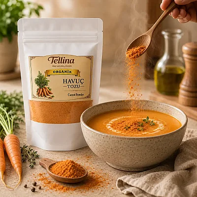 Tellina Organik Havuç Tozu 165 gr - 6