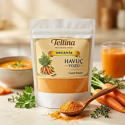 Tellina Organik Havuç Tozu 165 gr - 7