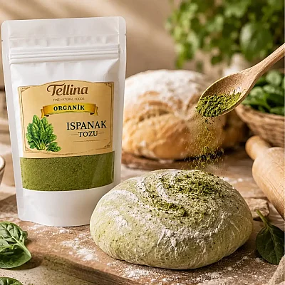 Tellina Organik Ispanak Tozu 165 gr - 5