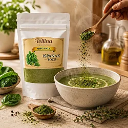 Tellina Organik Ispanak Tozu 165 gr - 6