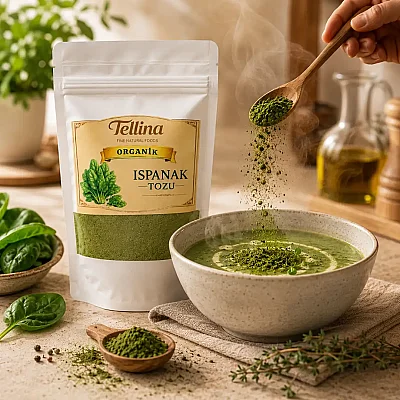Tellina Organik Ispanak Tozu 165 gr - 6