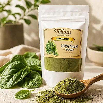 Tellina Organik Ispanak Tozu 165 gr - 9