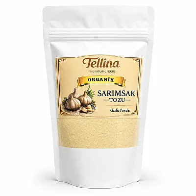 Tellina Organik Sarımsak Tozu 165 gr - 1