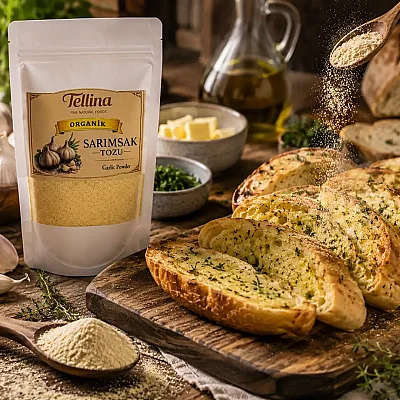 Tellina Organik Sarımsak Tozu 165 gr - 2