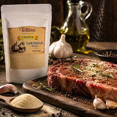 Tellina Organik Sarımsak Tozu 165 gr - 4