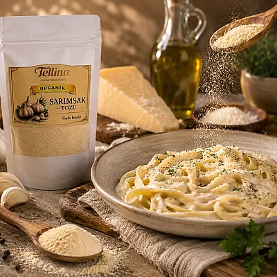 Tellina Organik Sarımsak Tozu 165 gr - 5