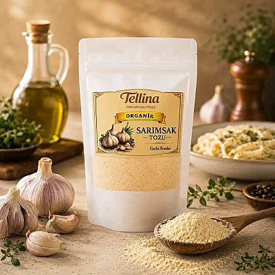 Tellina Organik Sarımsak Tozu 165 gr - 7