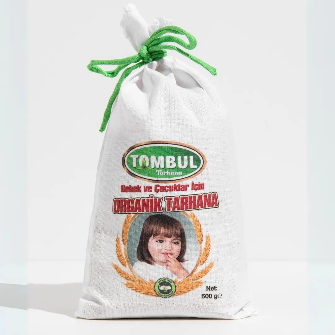Tombul - Tombul Organik Bebek Tarhanası 500 gr Otantik Kese