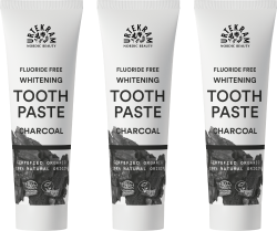 Urtekram - Urtekram Aktif Kömürlü Diş Macunu – Florürsüz Doğal Beyazlatıcı Bakım - 3 x 75 ml