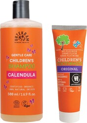 Urtekram - Urtekram Çocuk Şampuanı 500 ml + Çocuk Diş Macunu Tatlı Rezene 75 ml