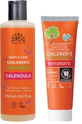 Urtekram - Urtekram Çocuk Şampuanı 250 ml + Çocuk Diş Macunu Tutti Frutti 75 ml