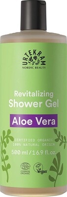 Urtekram Aloe Vera Bakım Seti - Aloe Vera Şampuan 250 ml + Duş Jeli 500 ml + Roll-on 75 ml