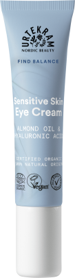 Urtekram Organik Hassas Ciltler için Göz Kremi (Kokusuz, Badem Yağı & Hyaluronik Asit) 15ml