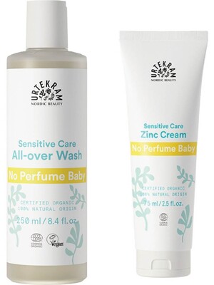 Urtekram Organik Kokusuz Bebek Şampuanı 250 ml ve Pişik Kremi 75 ml.