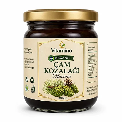 Vitamino Organik Kozalak Macunu 240 gr - 1