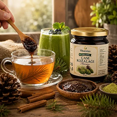 Vitamino Organik Kozalak Macunu 240 gr - 8